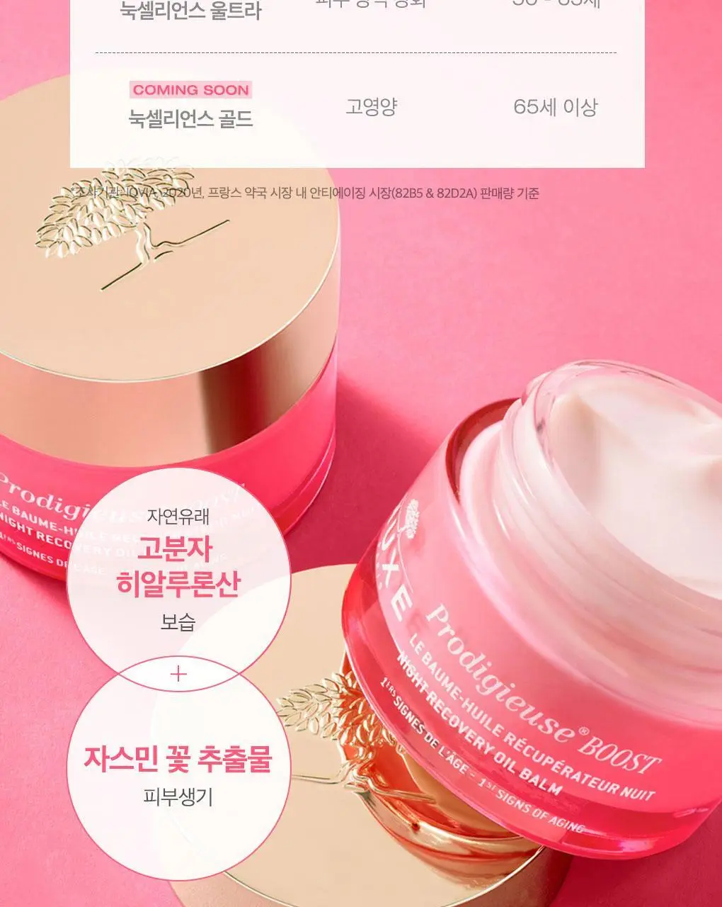 [핑크빛생기나이트크림] 눅스 프로디쥬스 부스트 나이트 리커버리 오일 밤 50ml 상세페이지 5